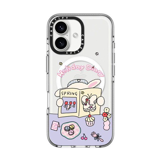 CASETiFY iPhone 16 Case Clear Clear Case MagSafe Compatible Holiday Diary nikioooo wu Mother's Day CASETiFY iPhone 16 Case Clear Clear Case MagSafe Compatible Holiday Diary nikioooo wu Mother's Day