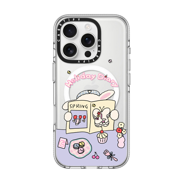 CASETiFY iPhone 16 Pro ケース クリア クリア ケース MagSafe対応 Holiday Diary nikioooo wu Father's Day CASETiFY iPhone 16 Pro ケース クリア クリア ケース MagSafe対応 Holiday Diary nikioooo wu Father's Day