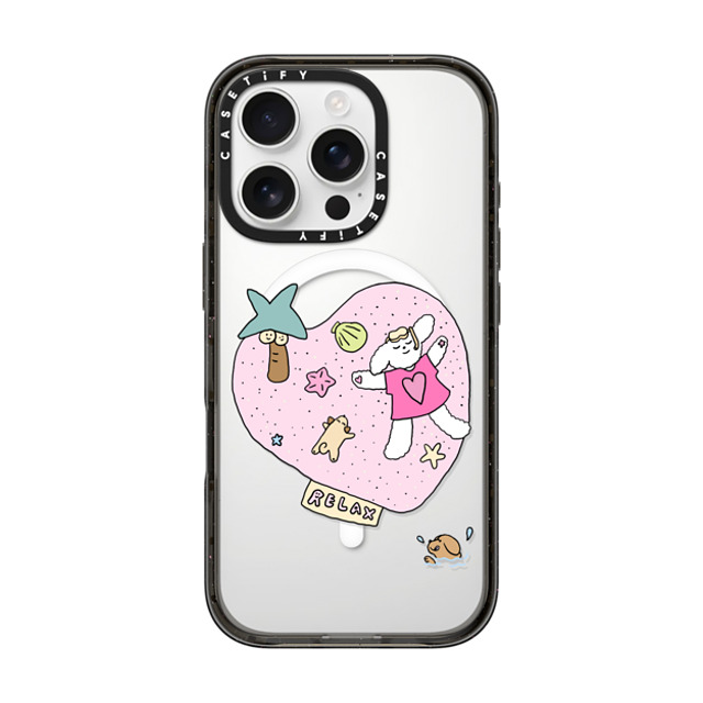 CASETiFY iPhone 16 Pro ケース ブラック インパクトケース MagSafe対応 Relax nikioooo wu