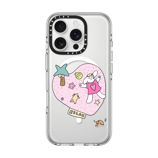 CASETiFY iPhone 16 Pro ケース クリア クリア ケース MagSafe対応 Relax nikioooo wu