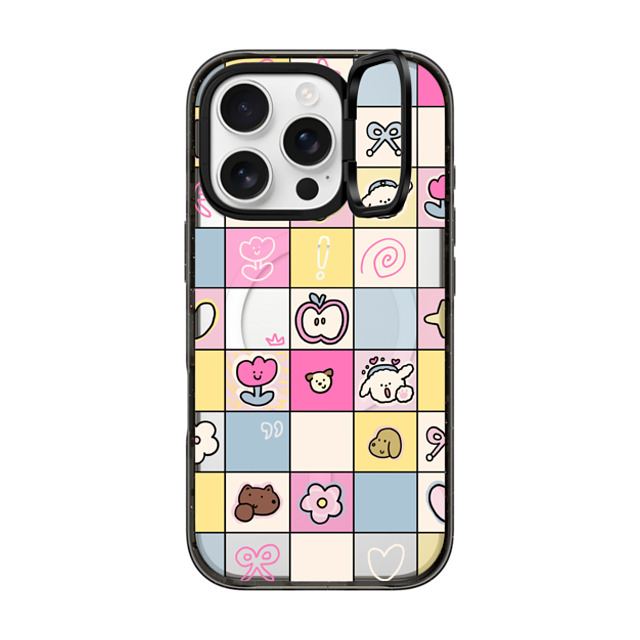 CASETiFY iPhone 16 Pro ケース ブラック インパクトリングスタンドケース MagSafe対応 Nikioooo Puzzle nikioooo wu Father's Day CASETiFY iPhone 16 Pro ケース ブラック インパクトリングスタンドケース MagSafe対応 Nikioooo Puzzle nikioooo wu Father's Day