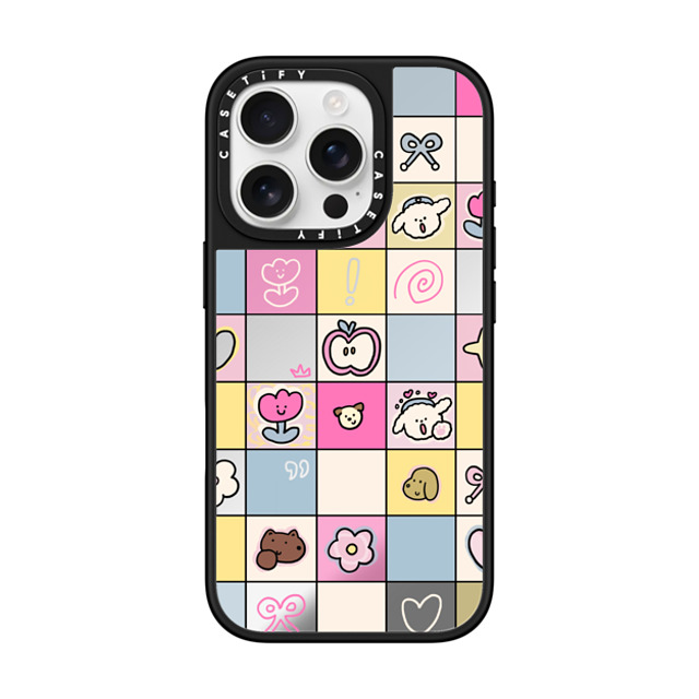 CASETiFY iPhone 16 Pro Case Silver on Black ミラーケース MagSafe対応 Nikioooo Puzzle nikioooo wu Father's Day CASETiFY iPhone 16 Pro Case Silver on Black ミラーケース MagSafe対応 Nikioooo Puzzle nikioooo wu Father's Day