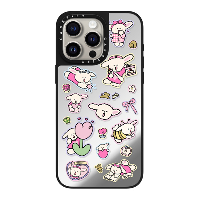 CASETiFY iPhone 15 Pro Max ケース Silver on Black ミラーケース MagSafe対応 Nikioooo Vacation nikioooo wu