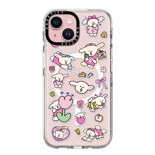 CASETiFY iPhone 15 ケース クリア クリア ケース MagSafe対応 Nikioooo Vacation nikioooo wu