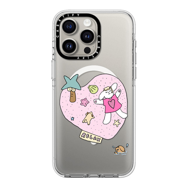 CASETiFY iPhone 15 Pro Max ケース クリア クリア ケース MagSafe対応 Relax nikioooo wu