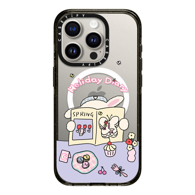 CASETiFY iPhone 15 Pro Case Black Impact Case MagSafe Compatible Holiday Diary nikioooo wu Father's Day CASETiFY iPhone 15 Pro Case Black Impact Case MagSafe Compatible Holiday Diary nikioooo wu Father's Day