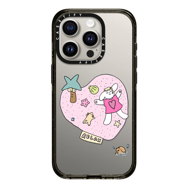 CASETiFY iPhone 15 Pro ケース ブラック インパクトケース Relax nikioooo wu