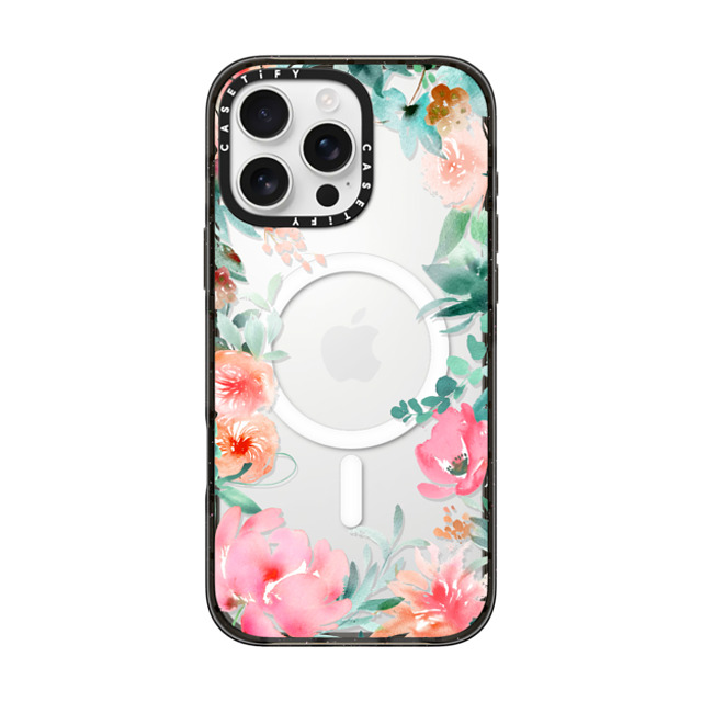 designlovefest x CASETiFY iPhone 16 Pro Max Case Floral,Fine Art Black Impact Case MagSafe Compatible Lush Floral Watercolor Transparent by Julie Song Ink Father's Day designlovefest x CASETiFY iPhone 16 Pro Max Case Floral,Fine Art Black Impact Case MagSafe Compatible Lush Floral Watercolor Transparent by Julie Song Ink Father's Day