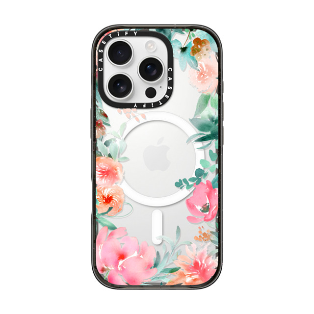 designlovefest x CASETiFY iPhone 16 Pro Case Floral,Fine Art Black Impact Case MagSafe Compatible Lush Floral Watercolor Transparent by Julie Song Ink Father's Day designlovefest x CASETiFY iPhone 16 Pro Case Floral,Fine Art Black Impact Case MagSafe Compatible Lush Floral Watercolor Transparent by Julie Song Ink Father's Day