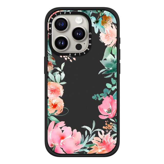 designlovefest x CASETiFY iPhone 15 Pro Case Floral,Fine Art Matte Black Impact Case MagSafe Compatible Lush Floral Watercolor Transparent by Julie Song Ink Father's Day designlovefest x CASETiFY iPhone 15 Pro Case Floral,Fine Art Matte Black Impact Case MagSafe Compatible Lush Floral Watercolor Transparent by Julie Song Ink Father's Day