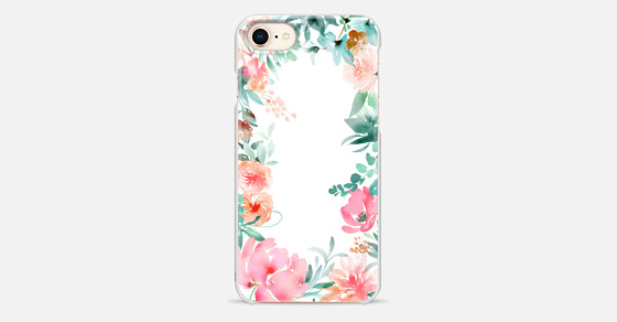 Lush Floral Watercolor by Julie Song Ink iPhone 8 เคส by juliesongink ...