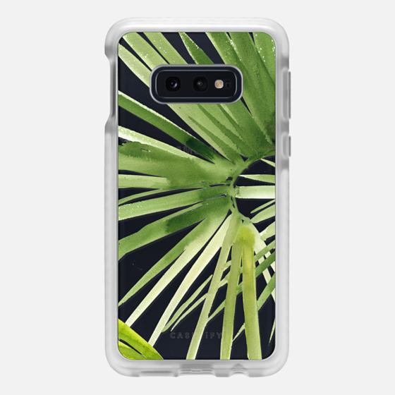 Samsung Galaxy / LG / HTC / Nexus Phone Case - Tropical Watercolor Palm Leaves Transparent Case