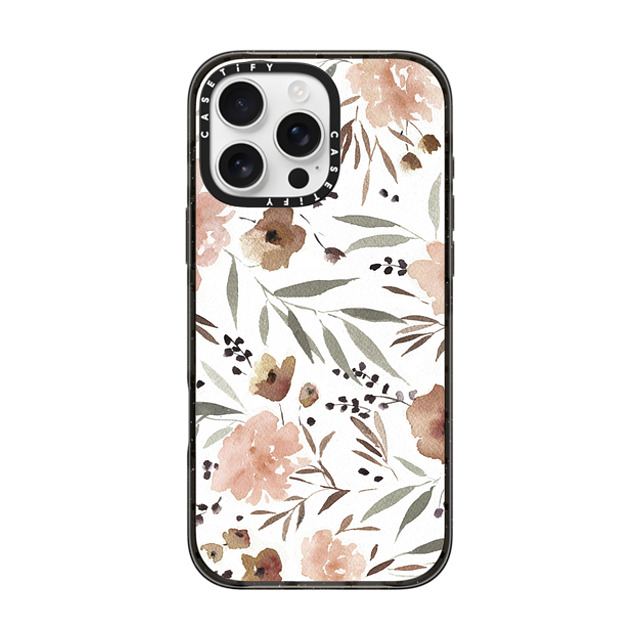 designlovefest x CASETiFY iPhone 16 Pro Max ケース Floral ブラック インパクトケース Spring Floral Father's Day designlovefest x CASETiFY iPhone 16 Pro Max ケース Floral ブラック インパクトケース Spring Floral Father's Day