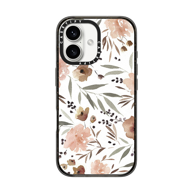 designlovefest x CASETiFY iPhone 16 ケース Floral ブラック インパクトケース Spring Floral Father's Day designlovefest x CASETiFY iPhone 16 ケース Floral ブラック インパクトケース Spring Floral Father's Day