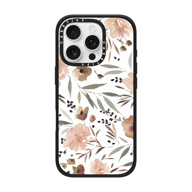 designlovefest x CASETiFY iPhone 16 Pro ケース Floral マットブラック インパクトケース MagSafe対応 Spring Floral Father's Day designlovefest x CASETiFY iPhone 16 Pro ケース Floral マットブラック インパクトケース MagSafe対応 Spring Floral Father's Day