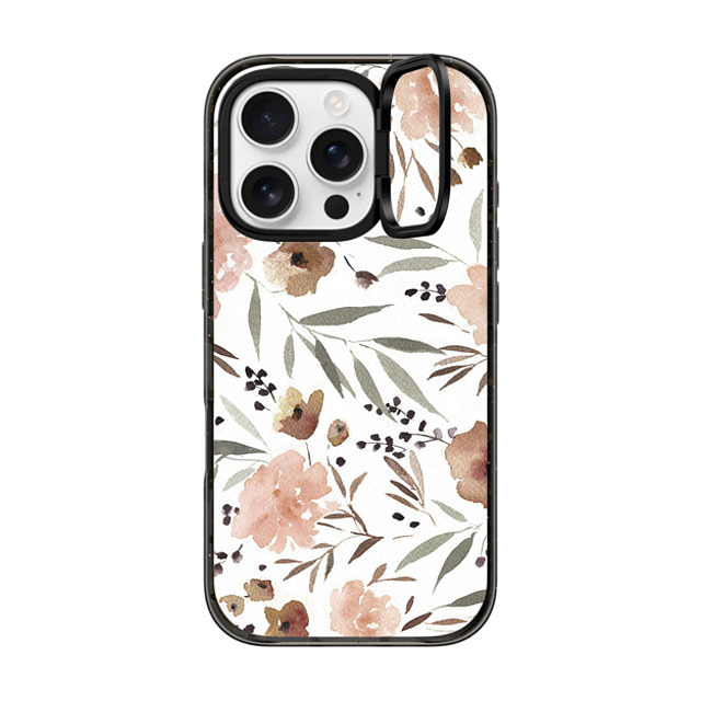 designlovefest x CASETiFY iPhone 16 Pro ケース Floral ブラック インパクトリングスタンドケース MagSafe対応 Spring Floral Father's Day designlovefest x CASETiFY iPhone 16 Pro ケース Floral ブラック インパクトリングスタンドケース MagSafe対応 Spring Floral Father's Day