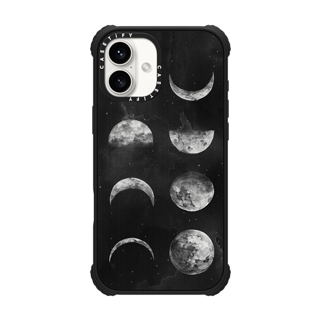 designlovefest x CASETiFY iPhone 16 Plus Case Matte Black ウルトラ インパクトケース MagSafe 対応 Moon Phases designlovefest x CASETiFY iPhone 16 Plus Case Matte Black ウルトラ インパクトケース MagSafe 対応 Moon Phases