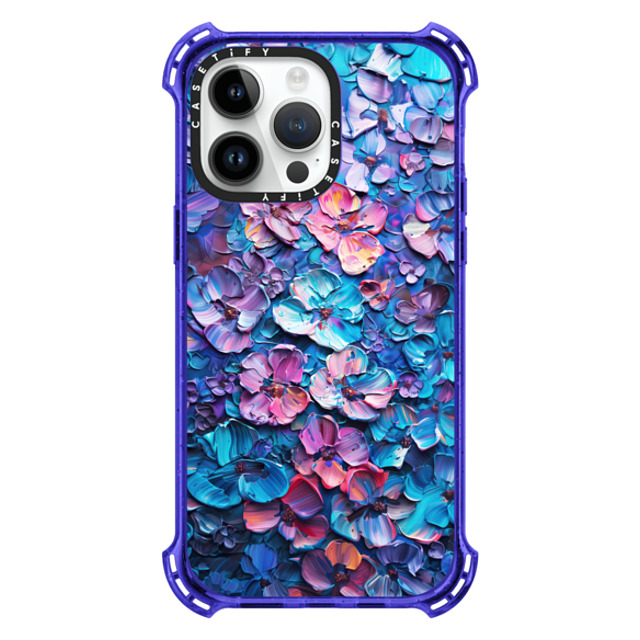 Nature Magick x CASETiFY iPhone 14 Pro Max Case Peri Purple バウンスケース Honolulu Hydrangea Floral Summer Love Nature Magick x CASETiFY iPhone 14 Pro Max Case Peri Purple バウンスケース Honolulu Hydrangea Floral Summer Love