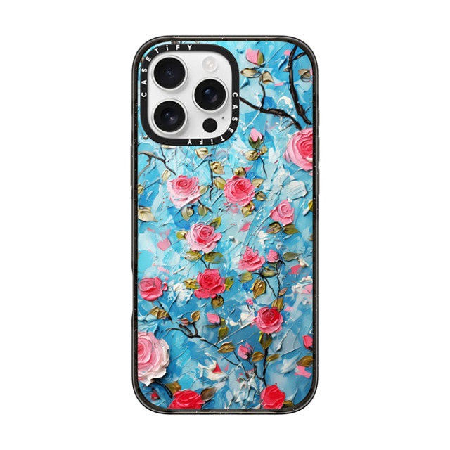 Nature Magick x CASETiFY iPhone 16 Pro Max ケース ブラック インパクトケース MagSafe対応 Reykjavik Roses Floral Love Father's Day Nature Magick x CASETiFY iPhone 16 Pro Max ケース ブラック インパクトケース MagSafe対応 Reykjavik Roses Floral Love Father's Day