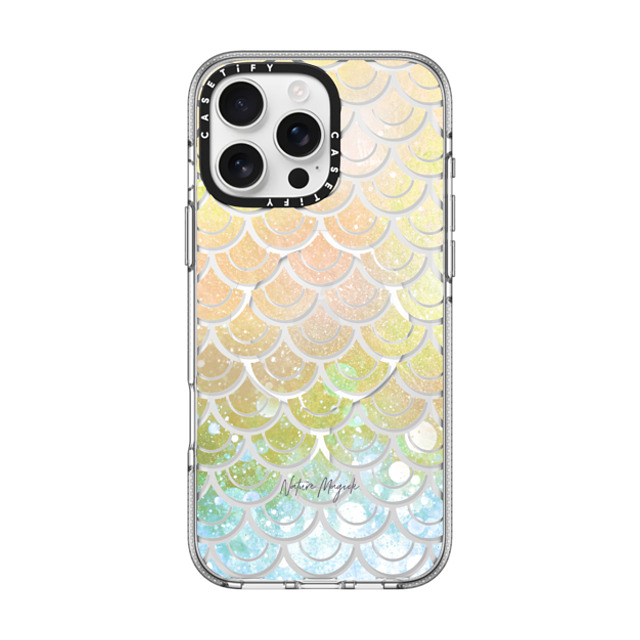 Nature Magick x CASETiFY iPhone 16 Pro Max ケース クリア クリア ケース MagSafe対応 Mermaid Tail Ocean Sea Fish Scales Rainbow by Nature Magick Father's Day Nature Magick x CASETiFY iPhone 16 Pro Max ケース クリア クリア ケース MagSafe対応 Mermaid Tail Ocean Sea Fish Scales Rainbow by Nature Magick Father's Day