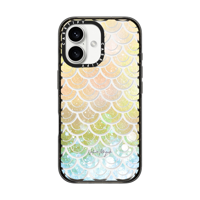 Nature Magick x CASETiFY iPhone 16 Case Black Impact Case Mermaid Tail Ocean Sea Fish Scales Rainbow by Nature Magick Father's Day Nature Magick x CASETiFY iPhone 16 Case Black Impact Case Mermaid Tail Ocean Sea Fish Scales Rainbow by Nature Magick Father's Day