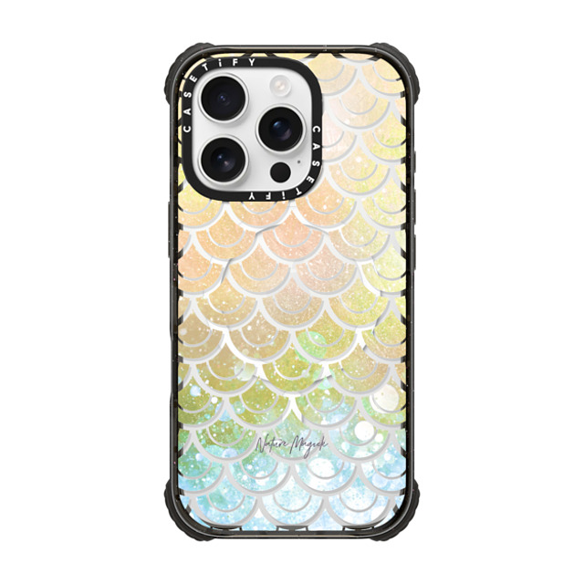 Nature Magick x CASETiFY iPhone 16 Pro ケース ブラック ウルトラ インパクトケース MagSafe 対応 Mermaid Tail Ocean Sea Fish Scales Rainbow by Nature Magick Father's Day Nature Magick x CASETiFY iPhone 16 Pro ケース ブラック ウルトラ インパクトケース MagSafe 対応 Mermaid Tail Ocean Sea Fish Scales Rainbow by Nature Magick Father's Day