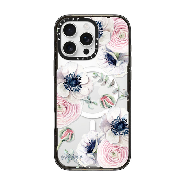 Nature Magick x CASETiFY iPhone 16 Pro Max Case Floral Black Impact Case MagSafe Compatible Blossom Love by Nature Magick - Clear Case Mother's Day Nature Magick x CASETiFY iPhone 16 Pro Max Case Floral Black Impact Case MagSafe Compatible Blossom Love by Nature Magick - Clear Case Mother's Day