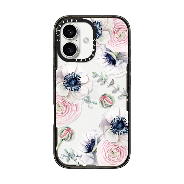 Nature Magick x CASETiFY iPhone 16 Case Floral Black インパクトケース Blossom Love by Nature Magick - Clear Case Mother's Day Nature Magick x CASETiFY iPhone 16 Case Floral Black インパクトケース Blossom Love by Nature Magick - Clear Case Mother's Day