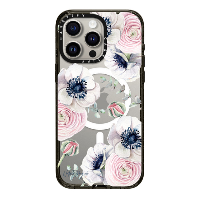 Nature Magick x CASETiFY iPhone 15 Pro Max Case Floral Black Impact Case MagSafe Compatible Blossom Love by Nature Magick - Clear Case Mother's Day Nature Magick x CASETiFY iPhone 15 Pro Max Case Floral Black Impact Case MagSafe Compatible Blossom Love by Nature Magick - Clear Case Mother's Day