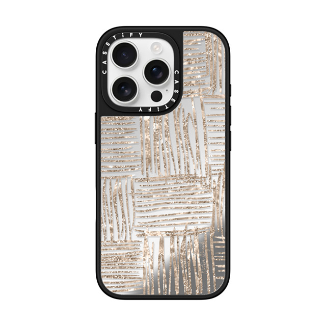 Nature Magick x CASETiFY iPhone 16 Pro Case Silver on Black ミラーケース MagSafe対応 NYC Days Gold by Nature Magick Back to School Nature Magick x CASETiFY iPhone 16 Pro Case Silver on Black ミラーケース MagSafe対応 NYC Days Gold by Nature Magick Back to School