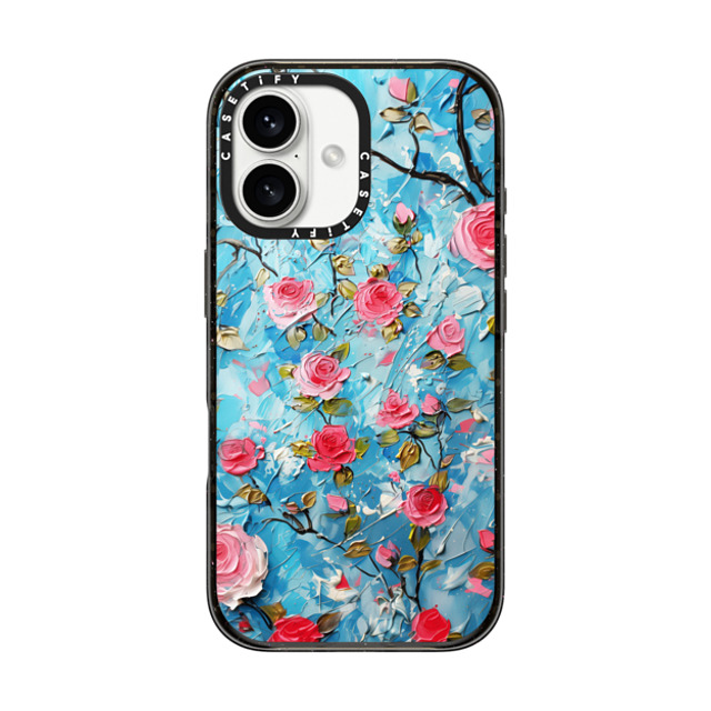 Nature Magick x CASETiFY iPhone 16 ケース ブラック インパクトケース MagSafe対応 Reykjavik Roses Floral Love Father's Day Nature Magick x CASETiFY iPhone 16 ケース ブラック インパクトケース MagSafe対応 Reykjavik Roses Floral Love Father's Day