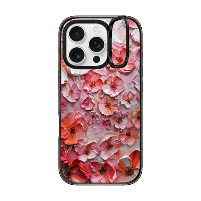Nature Magick x CASETiFY iPhone 16 Pro Case Black インパクトリングスタンドケース MagSafe対応 Barcelona Flower Rose Garden Mother's Day Nature Magick x CASETiFY iPhone 16 Pro Case Black インパクトリングスタンドケース MagSafe対応 Barcelona Flower Rose Garden Mother's Day