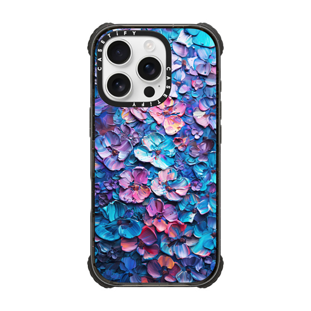Nature Magick x CASETiFY iPhone 16 Pro Case Black ウルトラ インパクトケース MagSafe 対応 Honolulu Hydrangea Floral Summer Love Nature Magick x CASETiFY iPhone 16 Pro Case Black ウルトラ インパクトケース MagSafe 対応 Honolulu Hydrangea Floral Summer Love