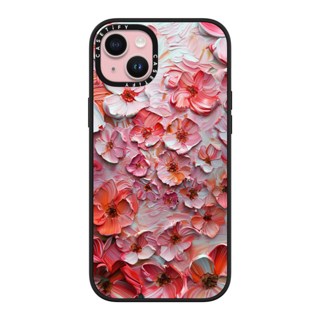 Nature Magick x CASETiFY iPhone 15 Plus Case マットブラック インパクトケース Barcelona Flower Rose Garden Mother's Day Nature Magick x CASETiFY iPhone 15 Plus Case マットブラック インパクトケース Barcelona Flower Rose Garden Mother's Day