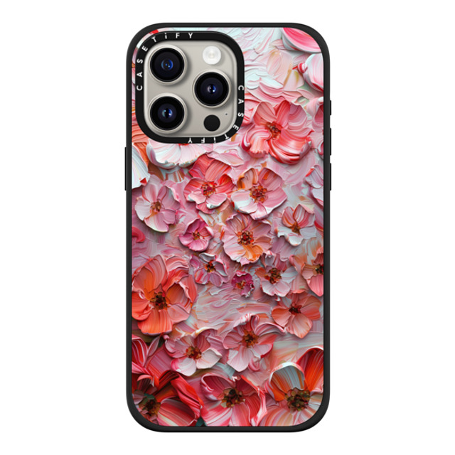 Nature Magick x CASETiFY iPhone 15 Pro Max Case Matte Black Impact Case MagSafe Compatible Barcelona Flower Rose Garden Nature Magick x CASETiFY iPhone 15 Pro Max Case Matte Black Impact Case MagSafe Compatible Barcelona Flower Rose Garden