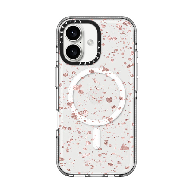 Nature Magick x CASETiFY iPhone 16 Case Clear Clear Case MagSafe Compatible Glittery Pink Dots by Nature Magick Father's Day Nature Magick x CASETiFY iPhone 16 Case Clear Clear Case MagSafe Compatible Glittery Pink Dots by Nature Magick Father's Day