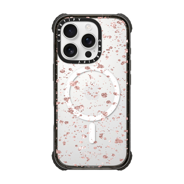 Nature Magick x CASETiFY iPhone 16 Pro Case Black ウルトラ インパクトケース MagSafe 対応 Glittery Pink Dots by Nature Magick Father's Day Nature Magick x CASETiFY iPhone 16 Pro Case Black ウルトラ インパクトケース MagSafe 対応 Glittery Pink Dots by Nature Magick Father's Day