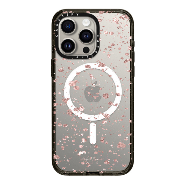 Nature Magick x CASETiFY iPhone 15 Pro Max Case Black Impact Case MagSafe Compatible Glittery Pink Dots by Nature Magick Back to School Nature Magick x CASETiFY iPhone 15 Pro Max Case Black Impact Case MagSafe Compatible Glittery Pink Dots by Nature Magick Back to School