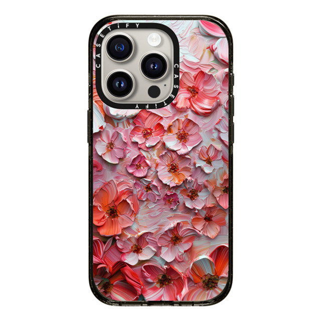 Nature Magick x CASETiFY iPhone 15 Pro Case Black Impact Case Barcelona Flower Rose Garden Nature Magick x CASETiFY iPhone 15 Pro Case Black Impact Case Barcelona Flower Rose Garden