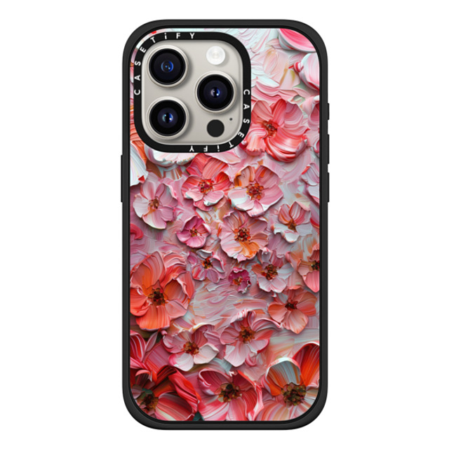 Nature Magick x CASETiFY iPhone 15 Pro Case マットブラック インパクトケース MagSafe対応 Barcelona Flower Rose Garden Mother's Day Nature Magick x CASETiFY iPhone 15 Pro Case マットブラック インパクトケース MagSafe対応 Barcelona Flower Rose Garden Mother's Day