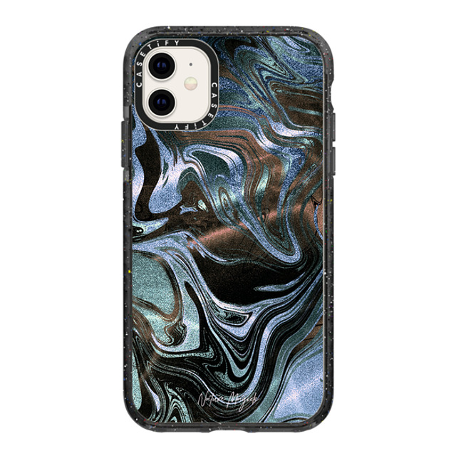 Nature Magick x CASETiFY iPhone 11 ケース ブラック インパクトケース Deep Sea Blue Marble by Nature Magick