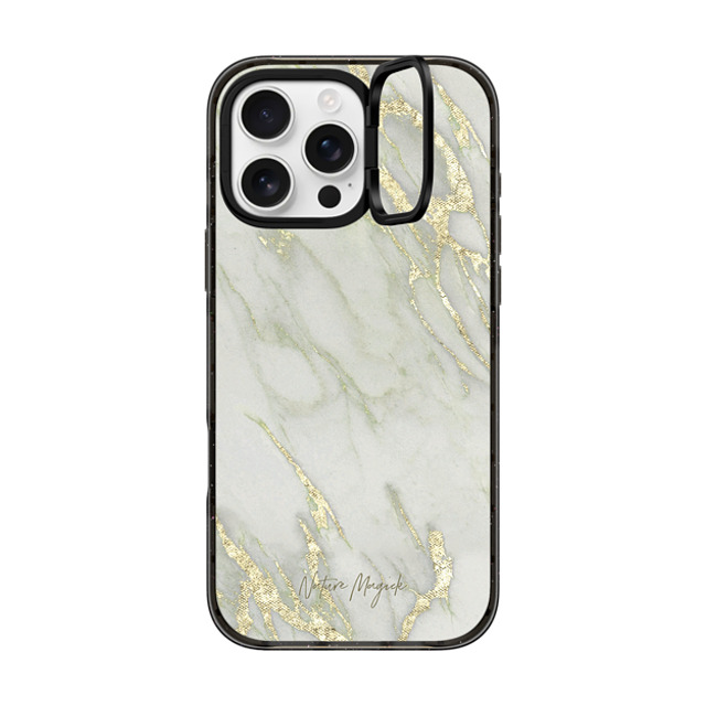 Nature Magick x CASETiFY iPhone 16 Pro Max Case Black インパクトリングスタンドケース MagSafe対応 Gold Marble by Nature Magick - Golden White Agate Mother's Day Nature Magick x CASETiFY iPhone 16 Pro Max Case Black インパクトリングスタンドケース MagSafe対応 Gold Marble by Nature Magick - Golden White Agate Mother's Day