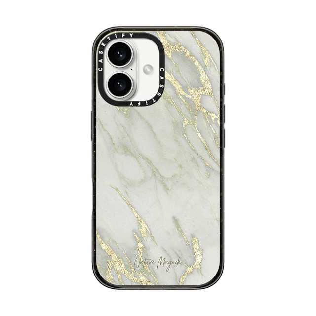 Nature Magick x CASETiFY iPhone 16 Case Black インパクトケース Gold Marble by Nature Magick - Golden White Agate Mother's Day Nature Magick x CASETiFY iPhone 16 Case Black インパクトケース Gold Marble by Nature Magick - Golden White Agate Mother's Day