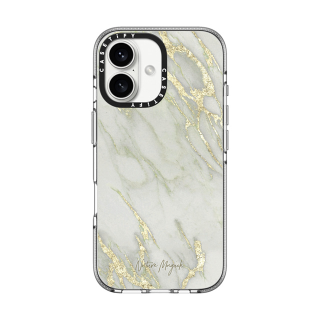 Nature Magick x CASETiFY iPhone 16 Case Clear Clear Case MagSafe Compatible Gold Marble by Nature Magick - Golden White Agate Mother's Day Nature Magick x CASETiFY iPhone 16 Case Clear Clear Case MagSafe Compatible Gold Marble by Nature Magick - Golden White Agate Mother's Day