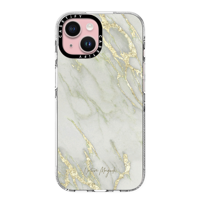 Nature Magick x CASETiFY iPhone 15 Case Clear Clear Case MagSafe Compatible Gold Marble by Nature Magick - Golden White Agate Mother's Day Nature Magick x CASETiFY iPhone 15 Case Clear Clear Case MagSafe Compatible Gold Marble by Nature Magick - Golden White Agate Mother's Day