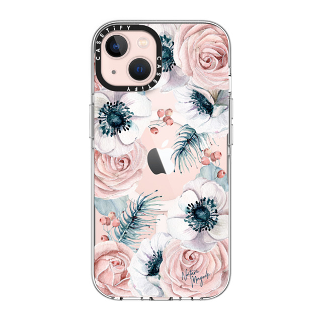 Nature Magick x CASETiFY iPhone 13 ケース クリア クリア ケース MagSafe対応 Winter Blossom Love by Nature Magick