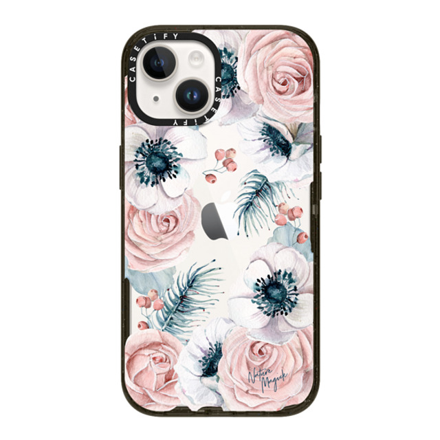 Nature Magick x CASETiFY iPhone 14 ケース ブラック インパクトケース Winter Blossom Love by Nature Magick