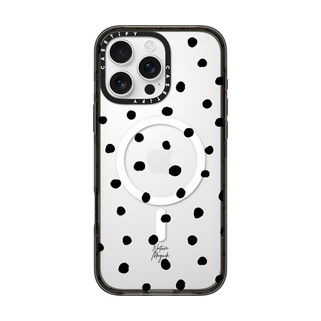 Nature Magick x CASETiFY iPhone 16 Pro Max Case Black Impact Case MagSafe Compatible Pretty Dot by Nature Magick - Black + Clear Back to School Nature Magick x CASETiFY iPhone 16 Pro Max Case Black Impact Case MagSafe Compatible Pretty Dot by Nature Magick - Black + Clear Back to School
