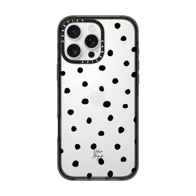 Nature Magick x CASETiFY iPhone 16 Pro Max Case ブラック インパクトケース Pretty Dot by Nature Magick - Black + Clear Mother's Day Nature Magick x CASETiFY iPhone 16 Pro Max Case ブラック インパクトケース Pretty Dot by Nature Magick - Black + Clear Mother's Day
