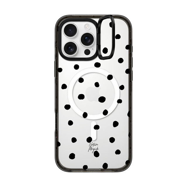 Nature Magick x CASETiFY iPhone 16 Pro Max ケース ブラック インパクトリングスタンドケース MagSafe対応 Pretty Dot by Nature Magick - Black + Clear Father's Day Nature Magick x CASETiFY iPhone 16 Pro Max ケース ブラック インパクトリングスタンドケース MagSafe対応 Pretty Dot by Nature Magick - Black + Clear Father's Day